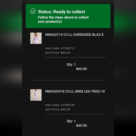 Purple 2 piece suit - Picture 5 of 5